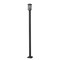 Z-Lite Brookside 1 Light Outdoor Post Mounted Fixture, Black And Clear Seedy 583PHMS-536P-BK - alternate 3